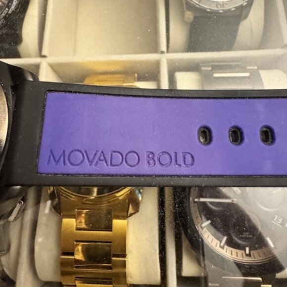 Movado Bold Black Dial Black Silicone Men's Watch Model 3600211 - Picture 11 of 13